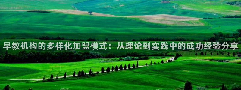 天狮娱乐950954：早教机构的多样化加盟模式：从理论到实践中的成功经验分享