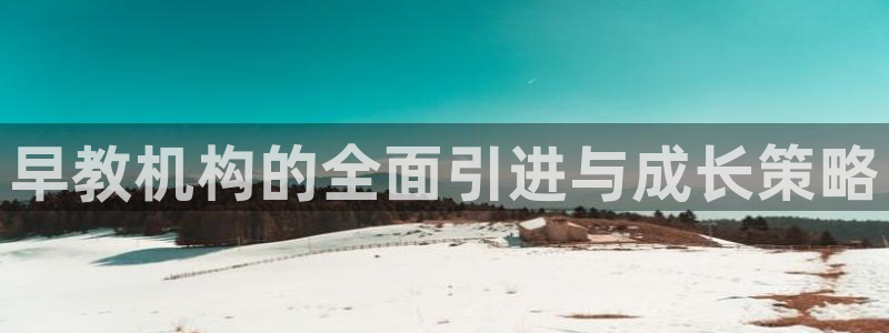 天狮娱乐问天神：早教机构的全面引进与成长策略