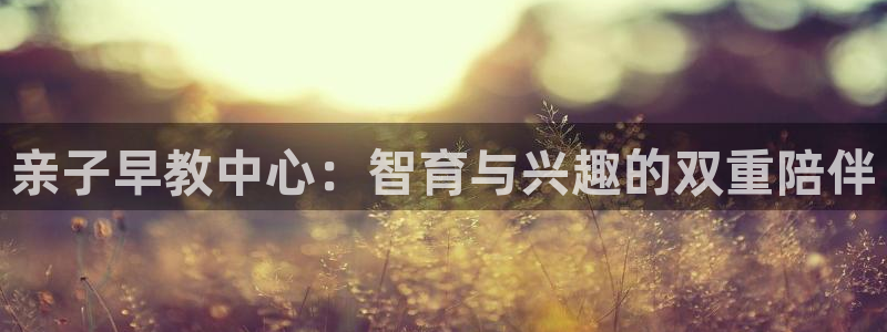 天狮娱乐彩票玩法：亲子早教中心：智育与兴趣的双重陪伴