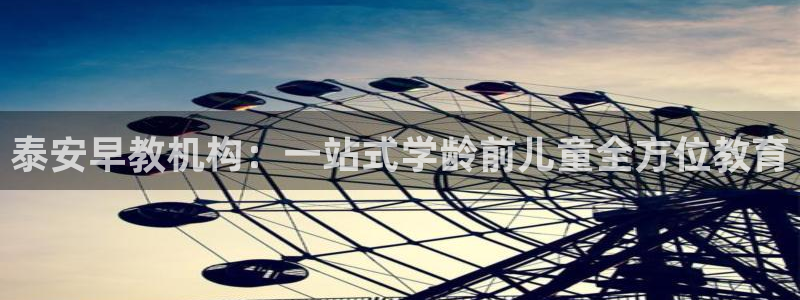 天狮娱乐平台是哪里的：泰安早教机构：一站式学龄前儿童全方位教育