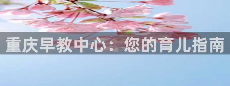 天狮娱乐平台登录：重庆早教中心：您的育儿指南