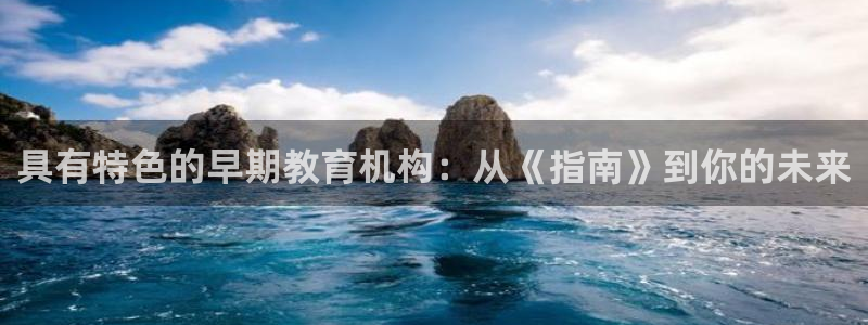 天狮娱乐61116：具有特色的早期教育机构：从《指南》到你的未来