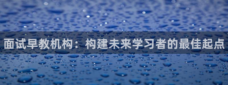 天狮娱乐d 判官：面试早教机构：构建未来学习者的最佳起点