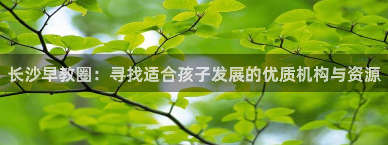 天狮娱乐注册平台官网：长沙早教圈：寻找适合孩子发展的优质机构与资源